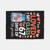 Couverture Polaire Loved My Cl For 67 Days Of 7th Grade Valentine's D (Devant (Horizontal))