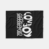 Couverture Polaire Lovejoy Fan Gift Graphic Design Music Lover  (Devant (Horizontal))