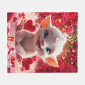 Couverture Polaire Lovely l'Imaginaire Créature de Valentines (Devant (Horizontal))