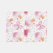 Couverture Polaire Lovely Valentine's Day Design thème Motif (Devant (Horizontal))