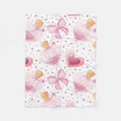 Couverture Polaire Lovely Valentine's Day Design thème Motif (Devant)