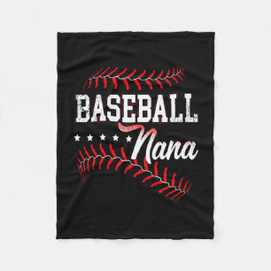 Couverture Polaire Lover de baseball Mon Joueur favori m'appelle Nan