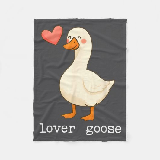 Couverture Polaire Lover Goose And Fighter Goose, Funny Couple Goose (Devant)