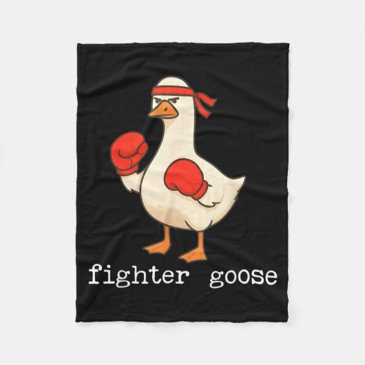 Couverture Polaire Lover Goose And Fighter Goose, Funny Couple Goose  (Devant)