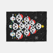 Couverture Polaire Lover Xmas Panda Christmas Tree (Devant (Horizontal))