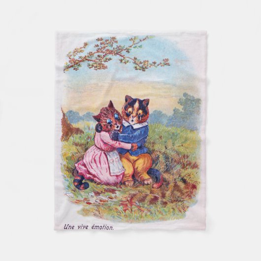 Couverture Polaire Lovers Cat (Strong Emotion), Louis Wain (Devant)