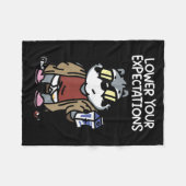 Couverture Polaire Lower Your Expectations  (Devant (Horizontal))