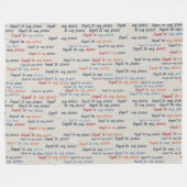 Couverture Polaire Loyal to My Peace Fleece Blanket (Devant (Horizontal))