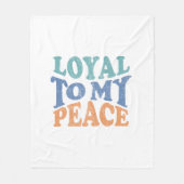 Couverture Polaire Loyal to my peace Throw, Fleece & Sherpa Blankets (Devant)