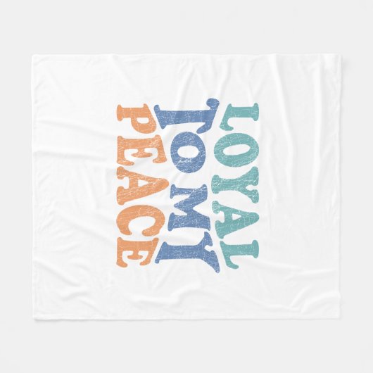 Couverture Polaire Loyal to my peace Throw, Fleece & Sherpa Blankets (Devant (Horizontal))