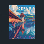 Couverture Polaire Lucerne Suisse Travel Art Vintage<br><div class="desc">Lucerne conception de déplacement vectoriel rétro. Lucerne,  ville compacte de Suisse connue pour son architecture médiévale préservée,  se trouve au milieu de montagnes enneigées sur le lac de Lucerne.</div>