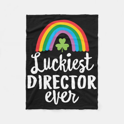 Couverture Polaire Luckiest Director Ever St Patrick Day Shamrocks  (Devant)