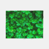 Couverture Polaire Lucky Celtic Irish Green Shamrocks (Devant (Horizontal))