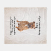 Couverture Polaire Lucky Staffie (Devant (Horizontal))