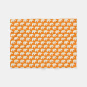 Couverture Polaire Lucky Thai White Elephant Orange (Devant (Horizontal))