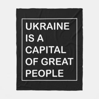 Couverture Polaire L'Ukraine est une capitale du grand Peuple Ukraine