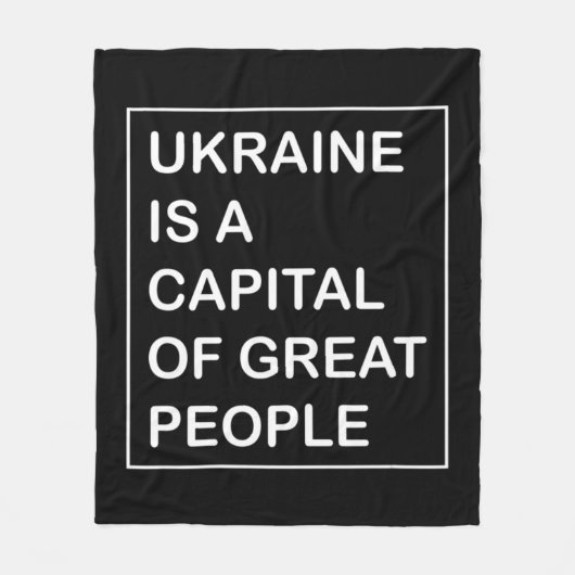 Couverture Polaire L'Ukraine est une capitale du grand Peuple Ukraine (Devant)