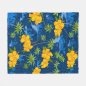 Couverture Polaire Lumahai Beach cachée Hawaii (Devant (Horizontal))