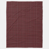 Couverture Polaire Lumberjack Thon - Rouge noir Plaid pour des nuits  (Devant)