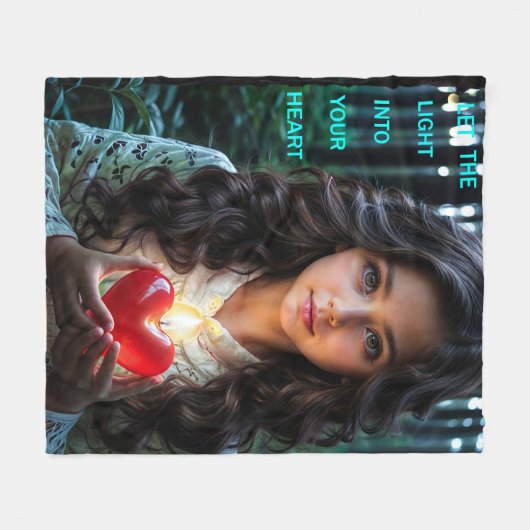 Couverture Polaire Lumière cardiaque (Devant (Horizontal))