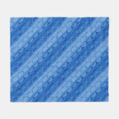 Couverture Polaire Lumière diagonale et Motif d'oignon bleu foncé (Devant (Horizontal))
