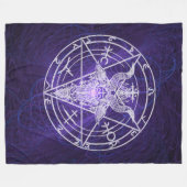 Couverture Polaire Lumière nulle de noir d'énergie de Baphomet (Devant (Horizontal))