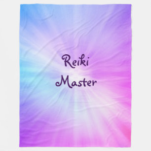 Couverture Polaire Lumière violette Reiki Master design