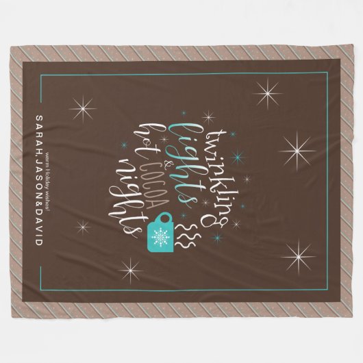 Couverture Polaire Lumières à allumer Hot Cocaca Nights ID593 (Devant (Horizontal))