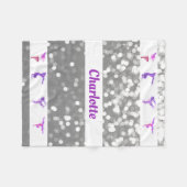 Couverture Polaire Lumières nommées de Bokeh personnalisées par (Devant (Horizontal))