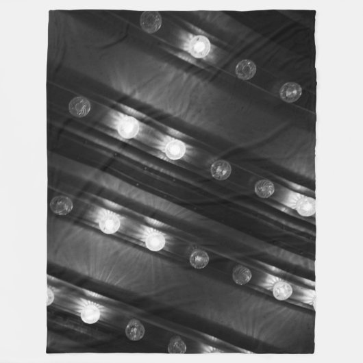 Couverture Polaire Luminaires noir et blanc (Devant)