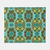 Couverture Polaire Lumineuse Aqua Magnolia Hiver molleton molleton (Devant (Horizontal))