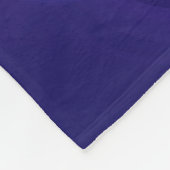 Couverture Polaire Lumineuse Bleu Violet Rêve Abstrait Fractal Art (Coin)