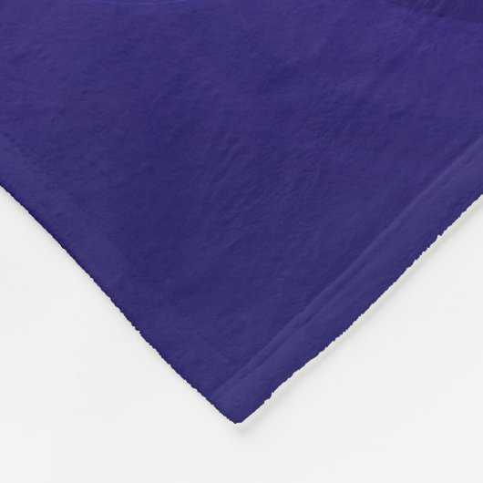 Couverture Polaire Lumineuse Bleu Violet Rêve Abstrait Fractal Art (Coin)