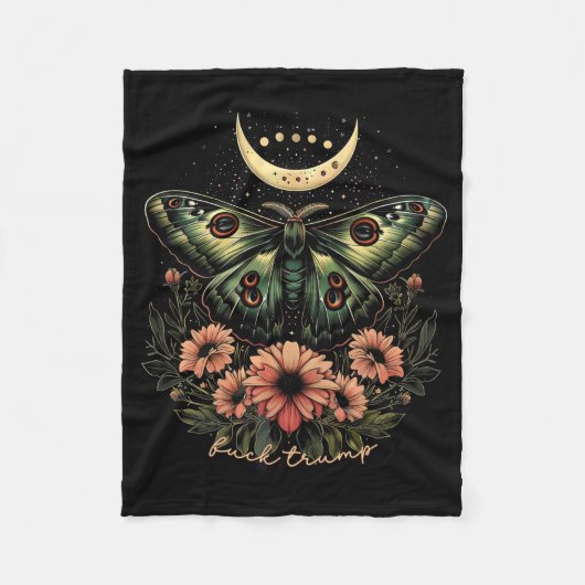 Couverture Polaire Luna céleste Moth Subtil Anti Trump (Devant)