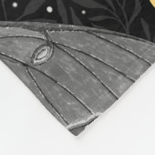 Couverture Polaire Luna moth, phases de lune et lierre damassé patron (Coin)