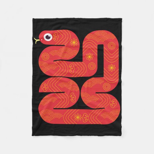 Couverture Polaire Lunar New Year 2025 - Year Of The Snake (Devant)