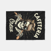 Couverture Polaire Lunch Lady Cafeteria Worker Squad Skeleton Cafeter (Devant (Horizontal))