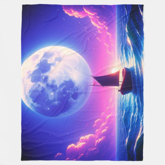 Couverture Polaire Lune (Devant)