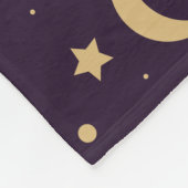 Couverture Polaire lune avec ciel nocturne (Coin)