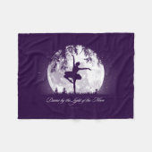 Couverture Polaire Lune Danse Blanche polaire (Devant (Horizontal))