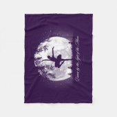 Couverture Polaire Lune Danse Blanche polaire (Devant)