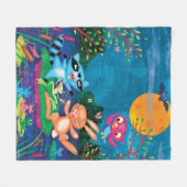 Couverture Polaire Lune d'automne (Devant (Horizontal))