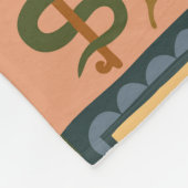 Couverture Polaire Lune de soleil céleste Boho Retro (Coin)