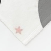 Couverture Polaire lune, étoiles, coeurs, nuages, enfants, (Coin)