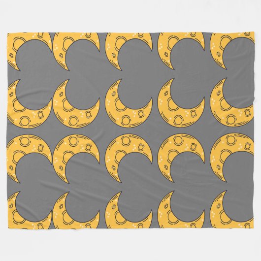 Couverture Polaire Lune lunaire (Devant (Horizontal))