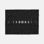 Couverture Polaire Lune lunaire Phases céleste (Devant (Horizontal))
