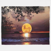 COUVERTURE POLAIRE LUNE MONTER SUR LA PLAGE (Devant (Horizontal))