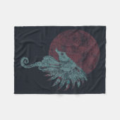 Couverture Polaire lune rouge (Devant (Horizontal))