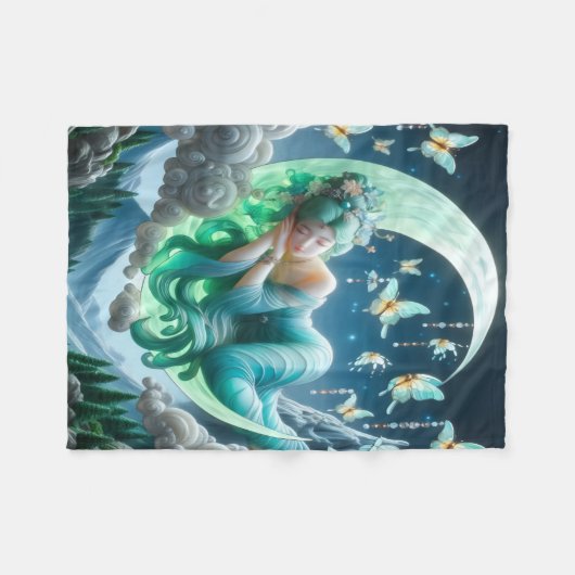 Couverture Polaire Lune Sleeper Blanche polaire (Devant (Horizontal))