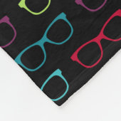 Couverture Polaire Lunettes de haute couleur Motif noir (Coin)